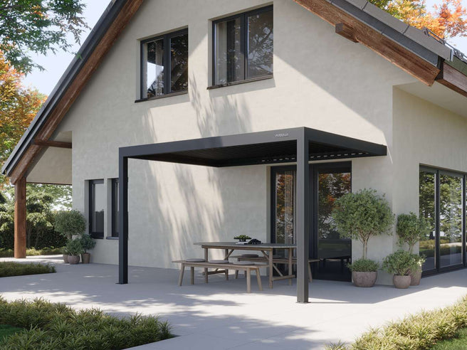 obi markise 6m Manual Aluminium Louvred Pergola Kit | Pergola 4